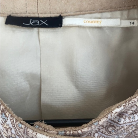 Jax Paisley full zip Moto jacket, size 14 - Picture 4 of 16